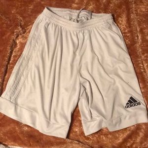 Small Adidas white athletic shorts